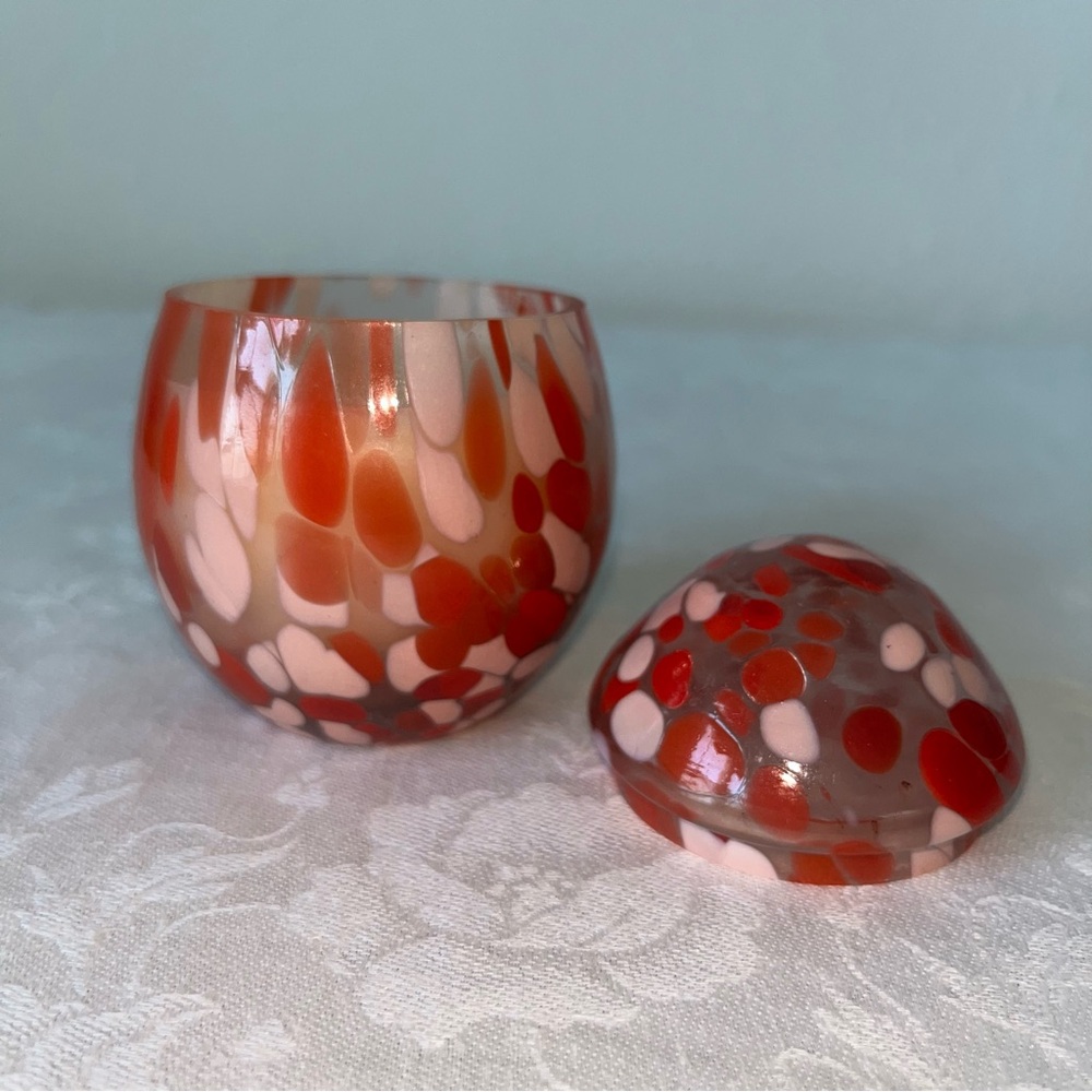 Anthropologie NIB Mini Cheena Egg Floral Pink Peony & Neroli Glass Candle - Picture 10 of 16